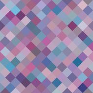 Geometric Background with Random Colored Purple Diamonds Seamless pattern