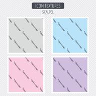 Scalpel icon Surgeon tool sign
