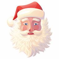 Santa Claus on a White Background