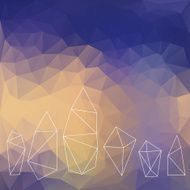 Crystals background