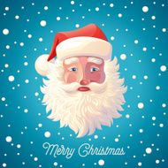 Santa Claus and snowfall