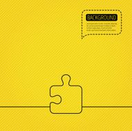 Puzzle icon Jigsaw logical game sign N15