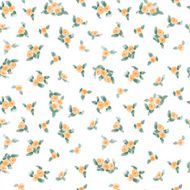 cute watercolor flowers seamless textile pattern N3