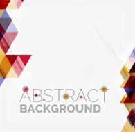 Abstract geometric background Modern overlapping triangles N8