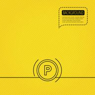 Parking icon Dashboard sign N2
