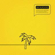 Palm tree icon Travel or vacation symbol N2