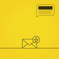 Mail inbox icon Email message sign N4