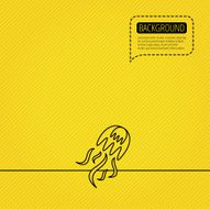 Jellyfish icon Marine animal sign N2