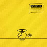 Helicopter icon Urban air transport sign N2