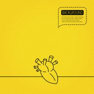 Heart icon Human organ sign Transplantation N2