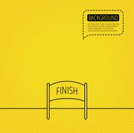 Finish banner icon Marathon checkpoint sign N2