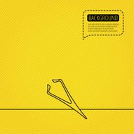 Eyebrow tweezers icon Cosmetic equipment sign
