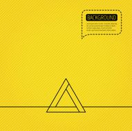 Emergency sign icon Caution triangle sign