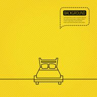 Double bed icon Sleep symbol