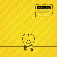 Dentinal tubules icon Tooth medicine sign