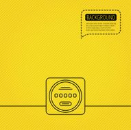 Electricity power counter icon Measurement sign N2