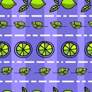Seamless pattern with lemons N4