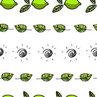 Seamless pattern with lemons N9