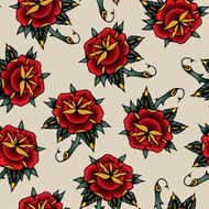 tattoo roses seamless