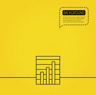 Chart icon Graph diagram sign N9