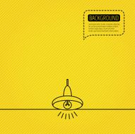 Ceiling lamp icon Light illumination sign N3