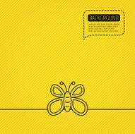 Butterfly icon Dreaming sign N2