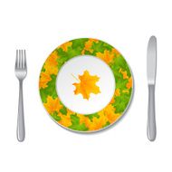 plate autumn
