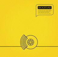 Brakes icon Auto disk repair sign