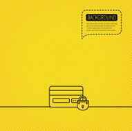 Blocked credit card icon Shopping sign N4