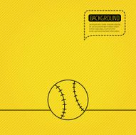 Baseball icon Sport ball sign