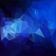 Blue White Polygonal Mosaic Background N12