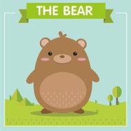Very Cute Brown Bear Character