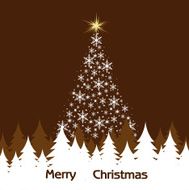 Background of Christmas trees