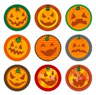 Hallooween Vector drink coasters N2