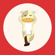 animal cow cartoon theme elements