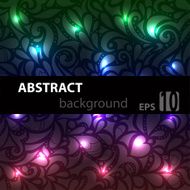 Abstract disco glowing pattern on background Vector illustration N3