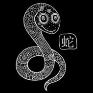 Chinese Zodiac Animal astrological sign snake N4