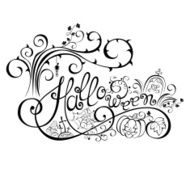 Vector Halloween Hand Drawn Lettering N2