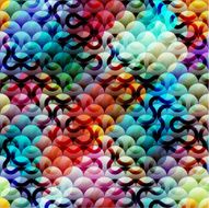 Abstract geometric circles background