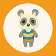 animal panda summer cartoon theme elements