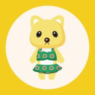 animal cat summer cartoon theme elements