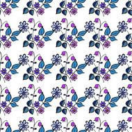 Seamless floral pattern on white background N2