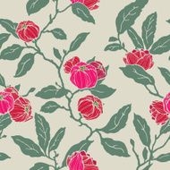 Seamless pattern with floral ornament - Illustration N8