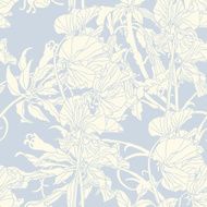 Seamless pattern with floral ornament - Illustration N11