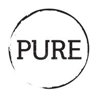 Black Stamp and text PURE