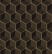 art deco hexagonal pattern