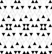 Black and white geometric seamless pattern N23