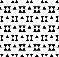 Black and white geometric seamless pattern N25
