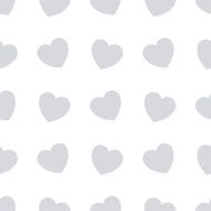 Gray hearts seamless bakground pattern