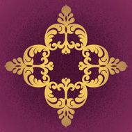 Vector baroque ornament in Victorian style N26